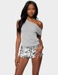EDIKTED Holly Glitter Off Shoulder Top image number 1
