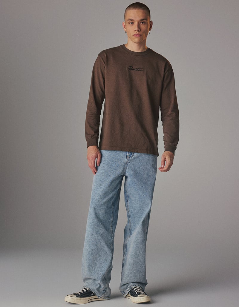 RSQ Mens Loose Light Wash Jeans image number 7