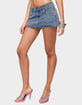 EDIKTED Avielle Studded Denim Micro Skort image number 2