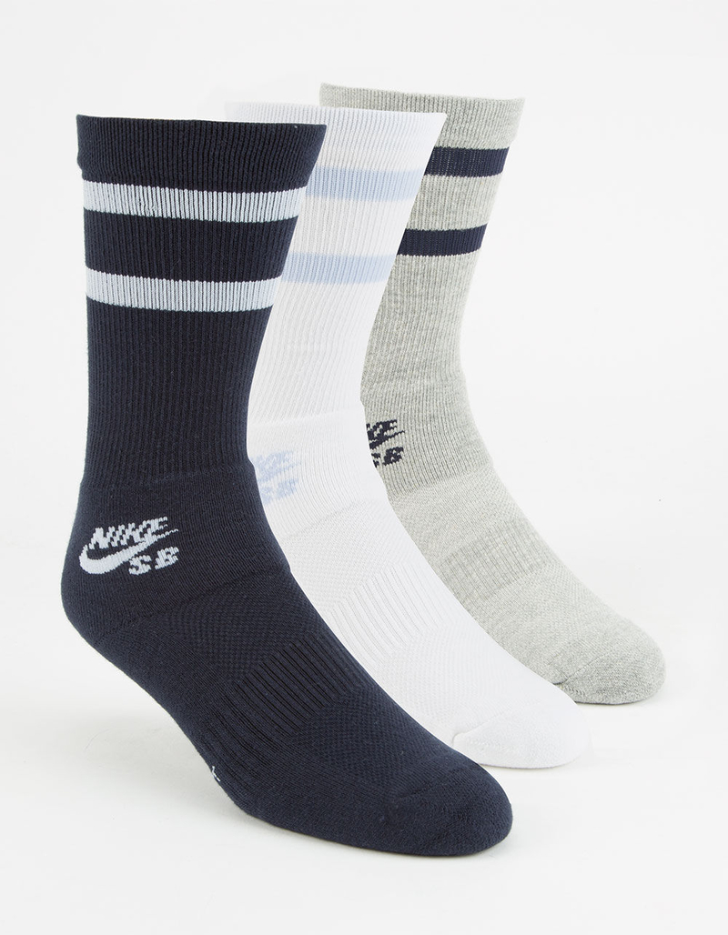 NIKE SB 3 Pack Dri-FIT Mens Crew Socks image number 0