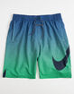 NIKE Color Fade Mens Navy & Green Boardshorts image number 1