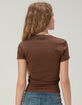 FULL TILT Y2K Rhinestone Womens Baby Tee image number 5
