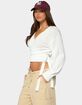 EDIKTED Stella Wrap Knit Cardigan image number 2