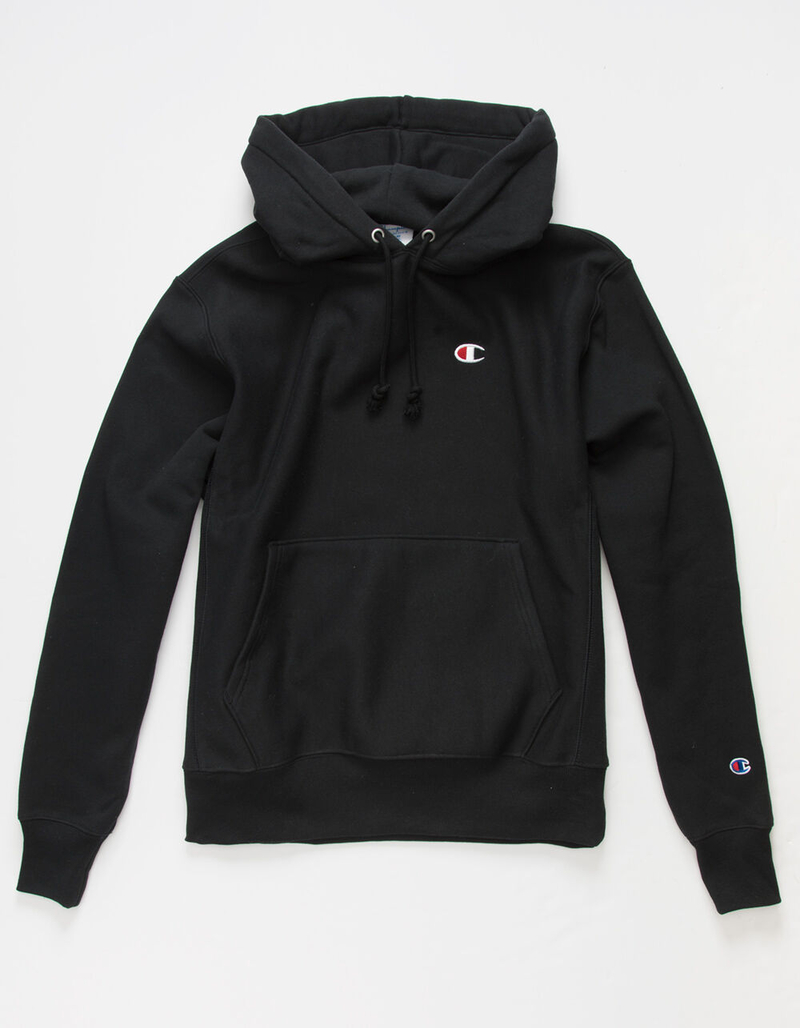 CHAMPION Reverse Weave Mens Black Hoodie image number 0