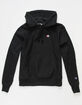 CHAMPION Reverse Weave Mens Black Hoodie image number 1