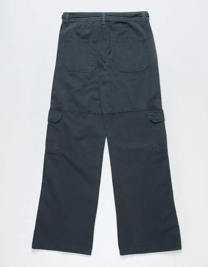 RSQ Girls Tie Waist Twill Cargo Pants image number 6