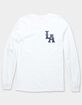 LOS ANGELES Baseball Distressed Unisex Long Sleeve Tee image number 2