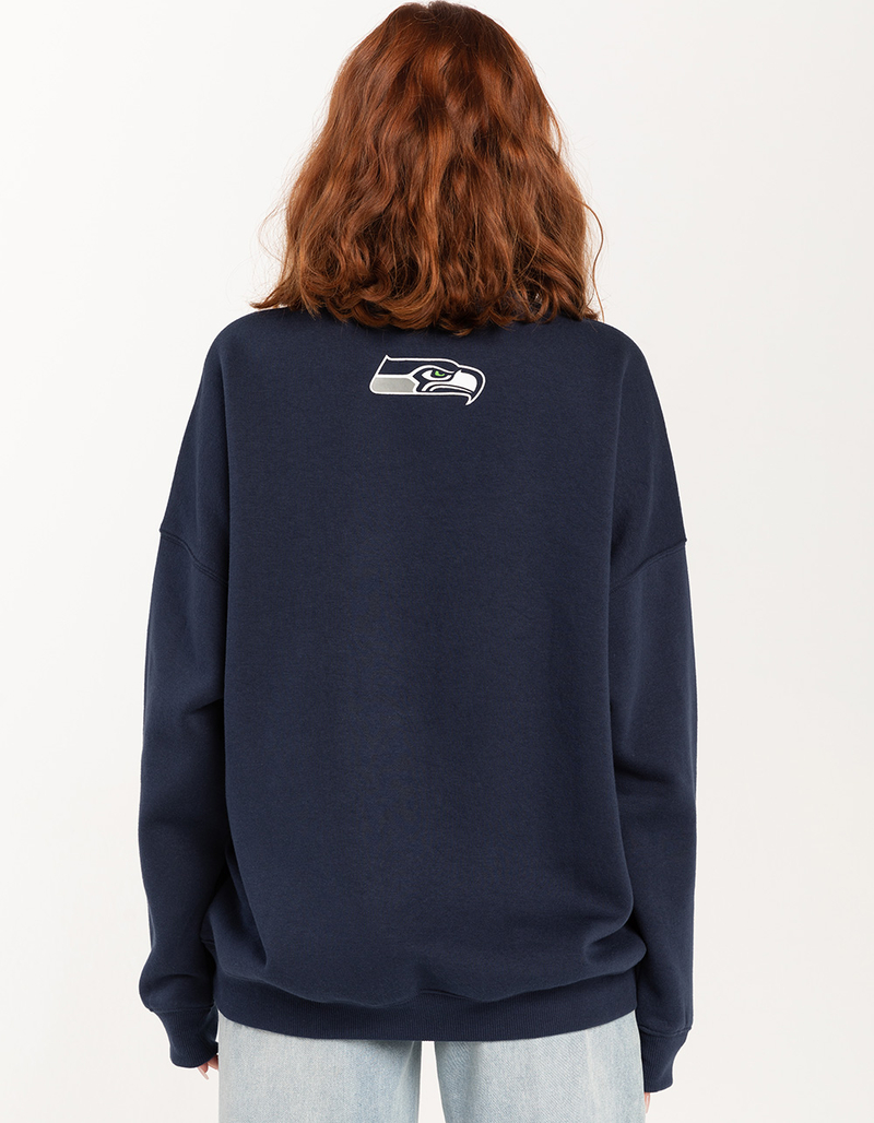 NFL Seattle Seahawks Embroidered Womens Crewneck Sweatshirt image number 3