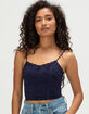 FULL TILT Lace Texture Womens Seamless Cami image number 1