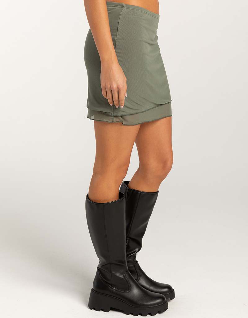 FULL TILT Mesh Womens Mini Skirt image number 2
