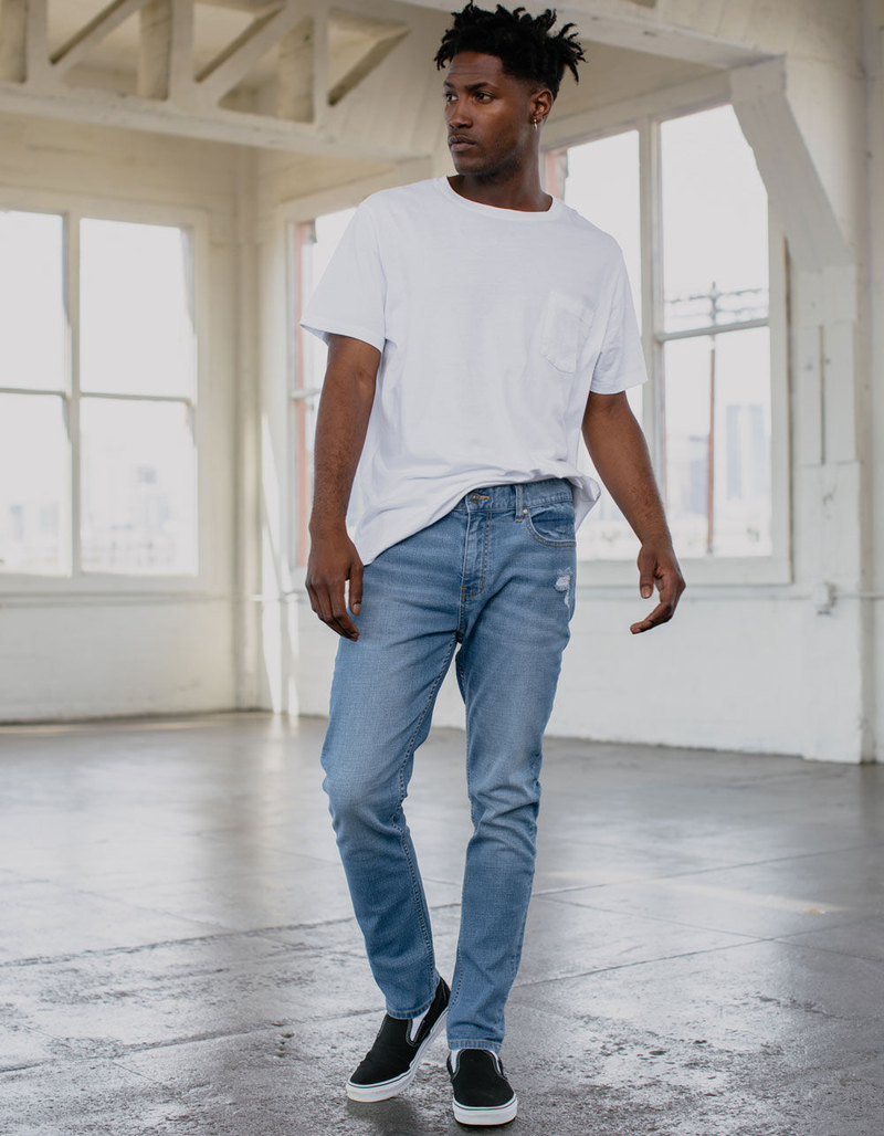 RSQ Mens Slim Taper Medium Vintage Flex Jeans image number 0