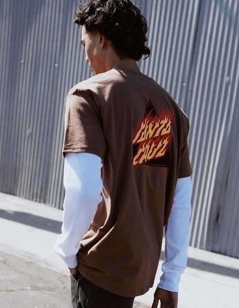 SANTA CRUZ Flamed Not A Dot Mens Tee image number 4