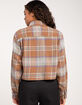 OBEY Max Womens Crop Flannel image number 4