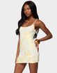 EDIKTED Caya Embroidered Floral Mesh Mini Dress image number 2
