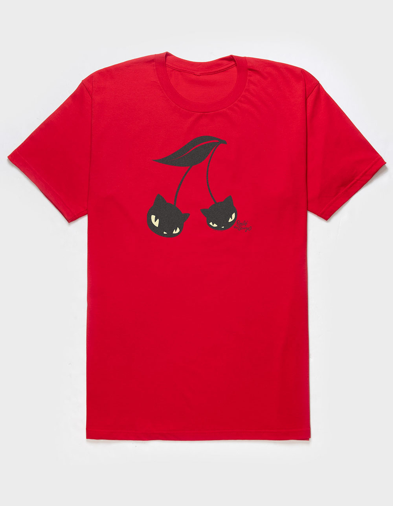 EMILY THE STRANGE Cherry Kitty Unisex Tee image number 0