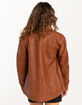 URBAN REPUBLIC Faux Leather Womens Shacket image number 3