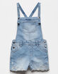 LOVE FIRE Embroidered Denim Girls Shortalls image number 1