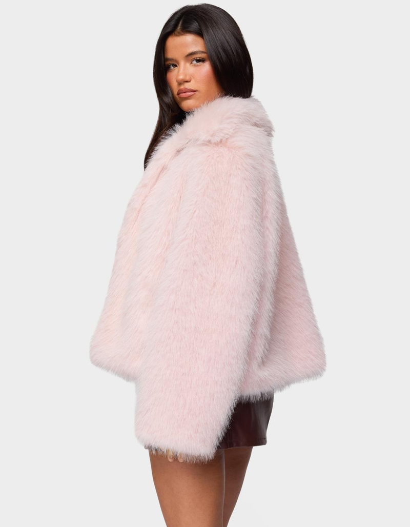 EDIKTED Noelle Oversized Faux Fur Jacket image number 2
