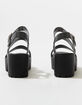 SODA Lug Sole Ankle Strap Womens Platform Sandals image number 4