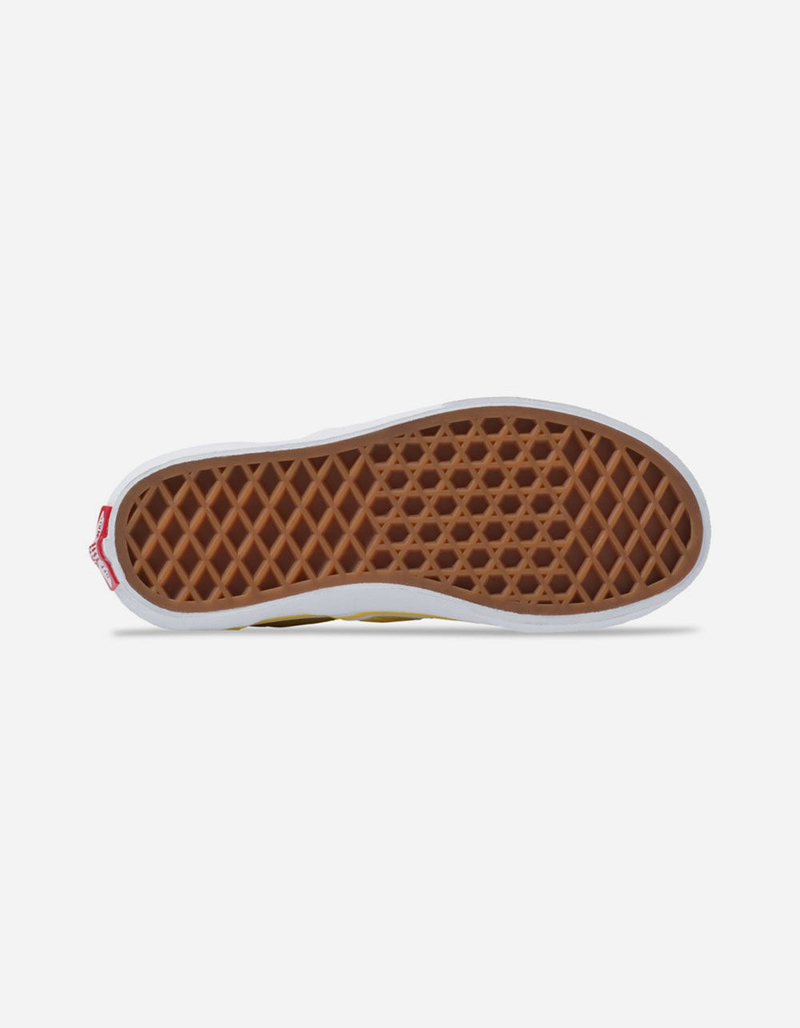 VANS Checkerboard Classic Slip-On Aspen Gold & True White Kids Shoes image number 4
