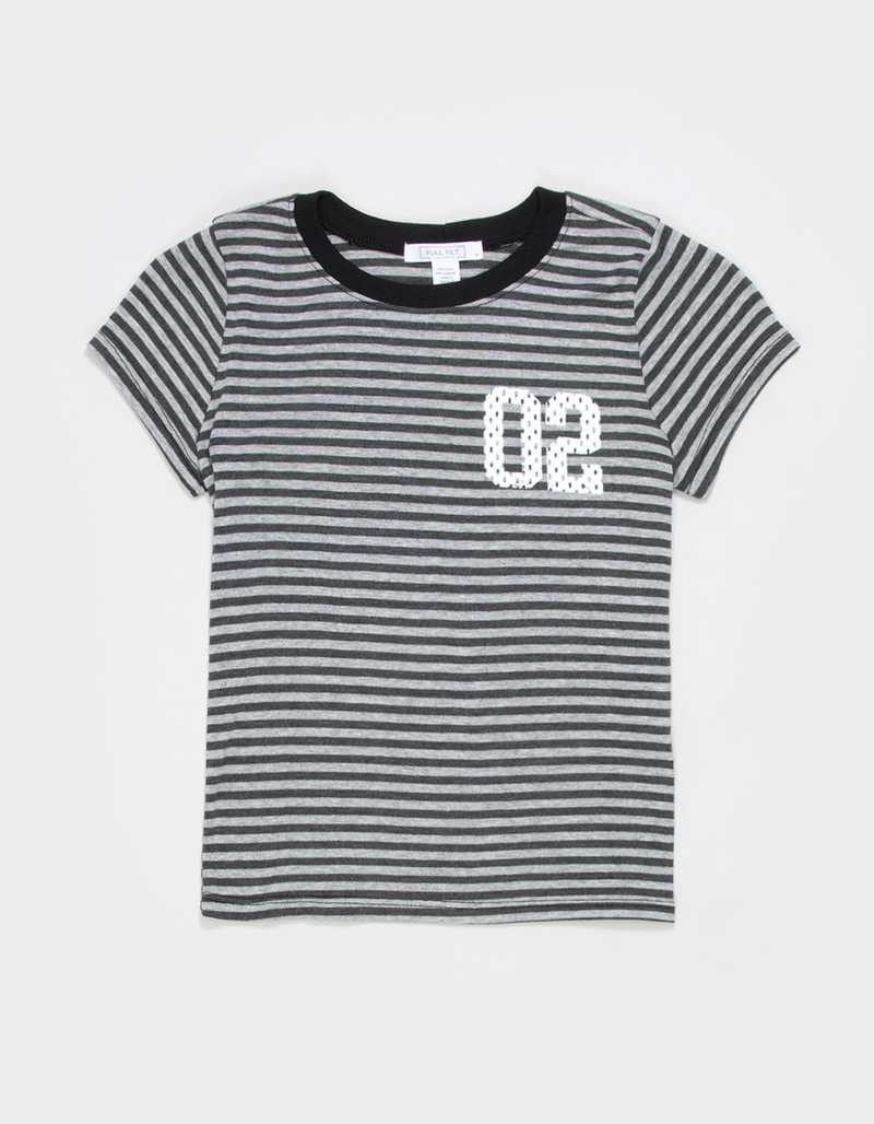FULL TILT 02 Stripe Girls Tee image number 0