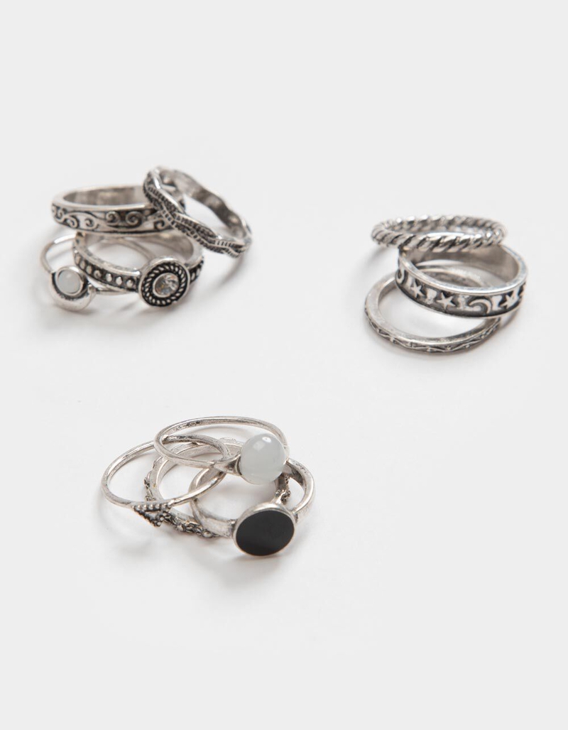 FULL TILT 11 Piece Star/Opal/Braid Ring Set image number 0