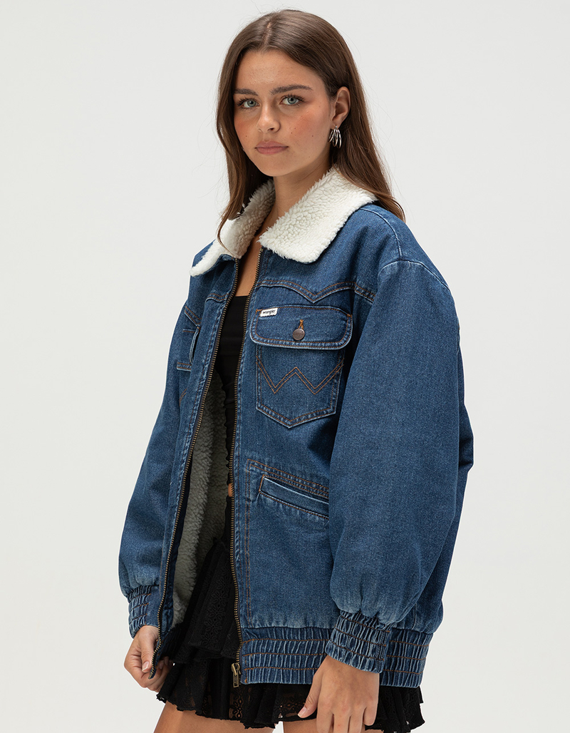 WRANGLER Womens Oversized Bomber Jacket image number 3