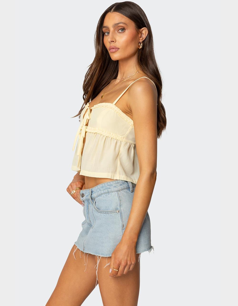 EDIKTED Loula Tie Front Tank Top image number 2