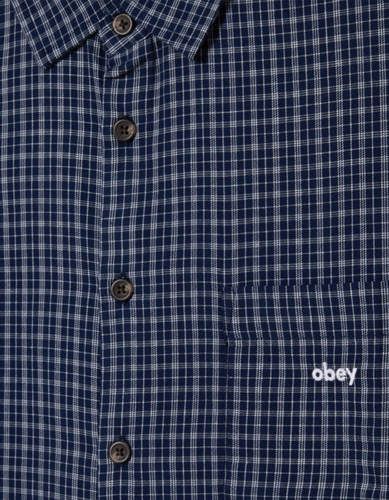 OBEY Bigwig Ian Mens Button Up Shirt image number 1