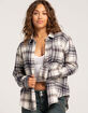 LOVE TREE Plaid Womens Boyfriend Flannel image number 1