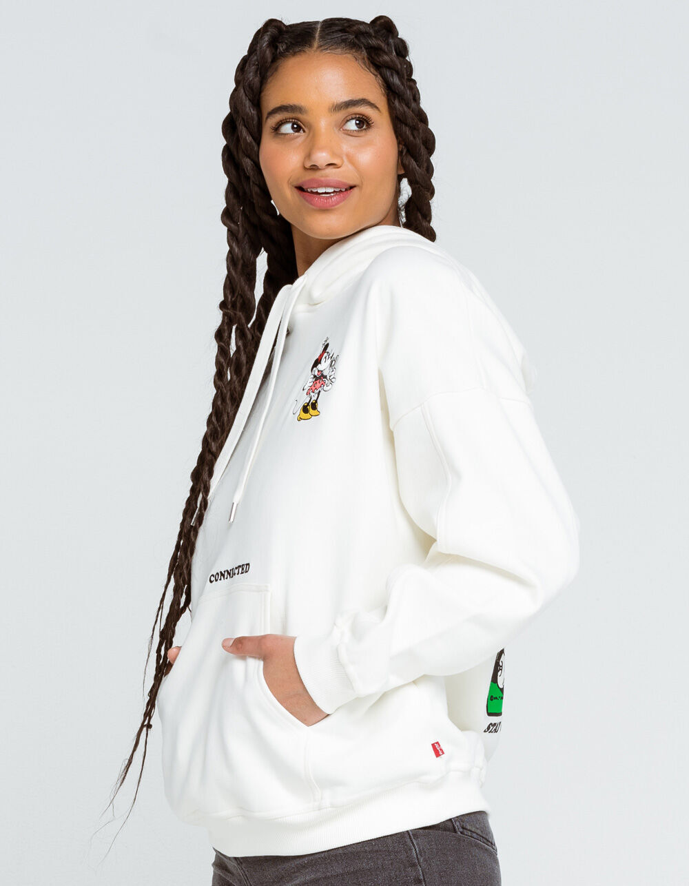 LEVI'S x Disney Minnie Womens Hoodie - MARSHMALLOW - M | Tillys