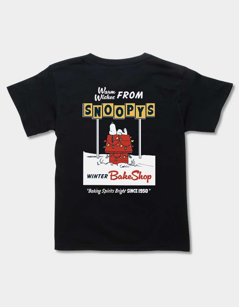 PEANUTS Warm Wishes From Bake Shop Unisex Kids Tee image number 1