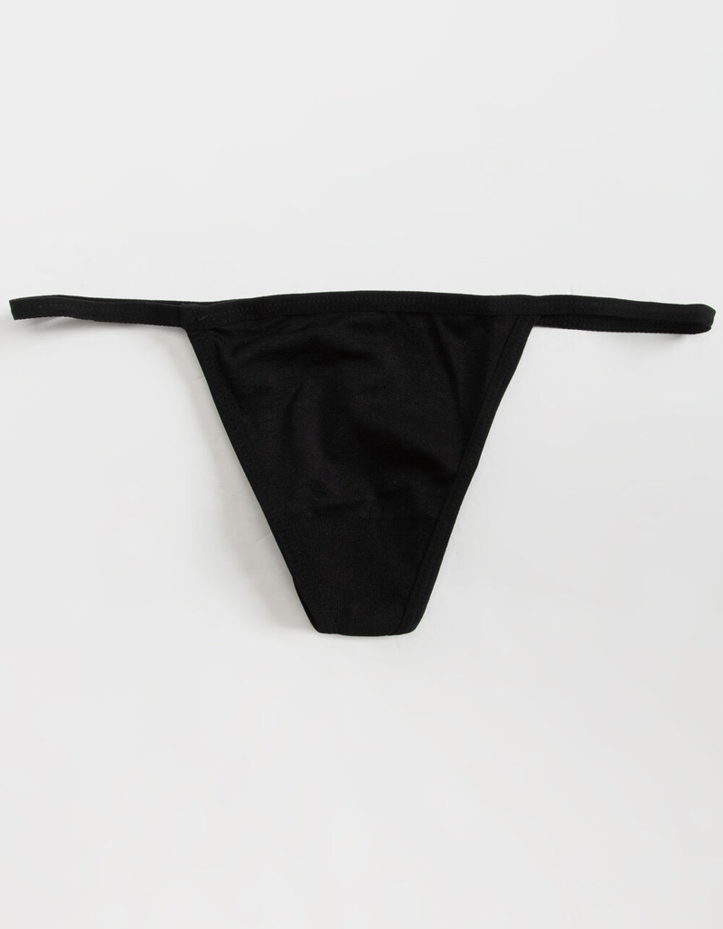 FULL TILT Seamless Black G-String image number 0