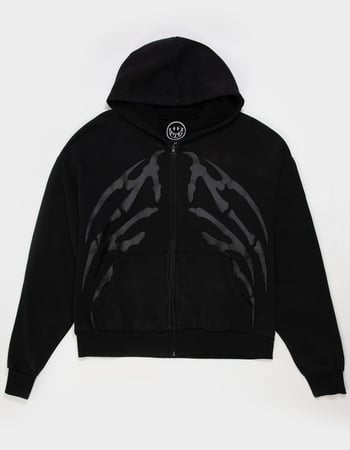 CVLA Skeleton Mens Zip-Up Hoodie Alternative Image