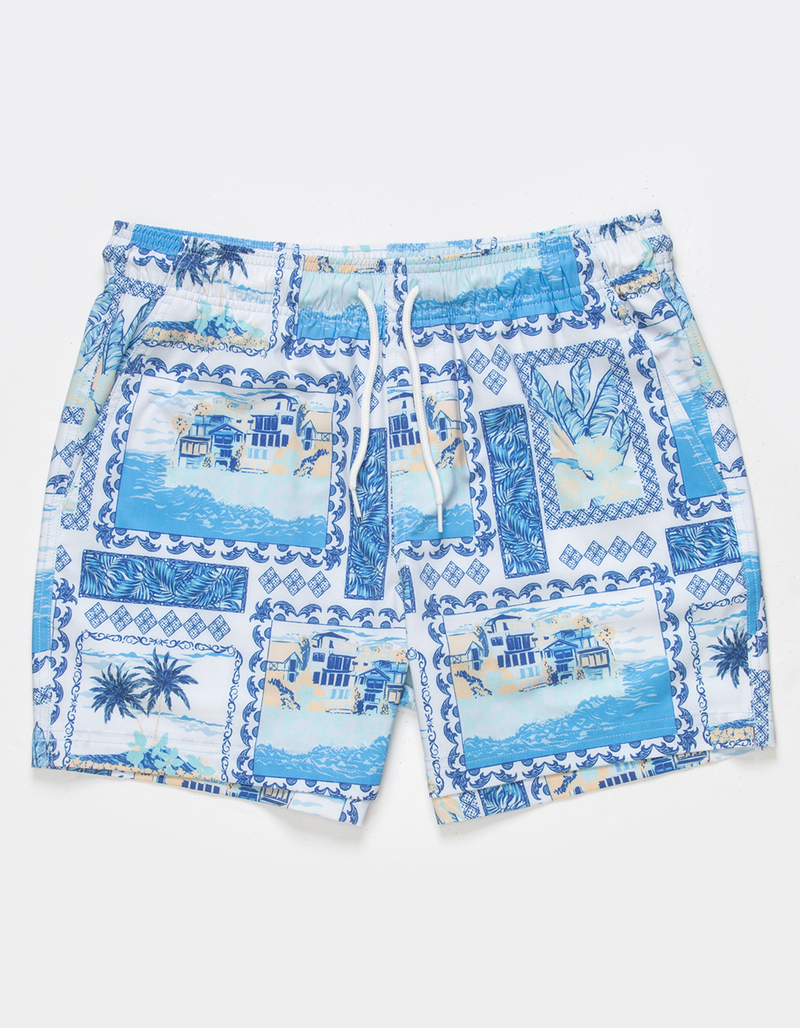 RSQ Mens Vacation Scene 5" Swim Shorts image number 6
