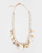 FULL TILT Beaded/Shell Multi Charm Necklace image number 1
