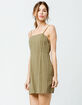 SKY AND SPARROW Stripe Olive Structured Dress image number 2