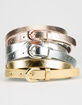3 Pack Skinny Metallic Belts image number 1
