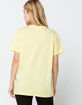 CHAMPION Womens Pale Yellow Boyfriend Tee image number 3