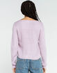SKY AND SPARROW Cinch Womens Lavender Sweater image number 3