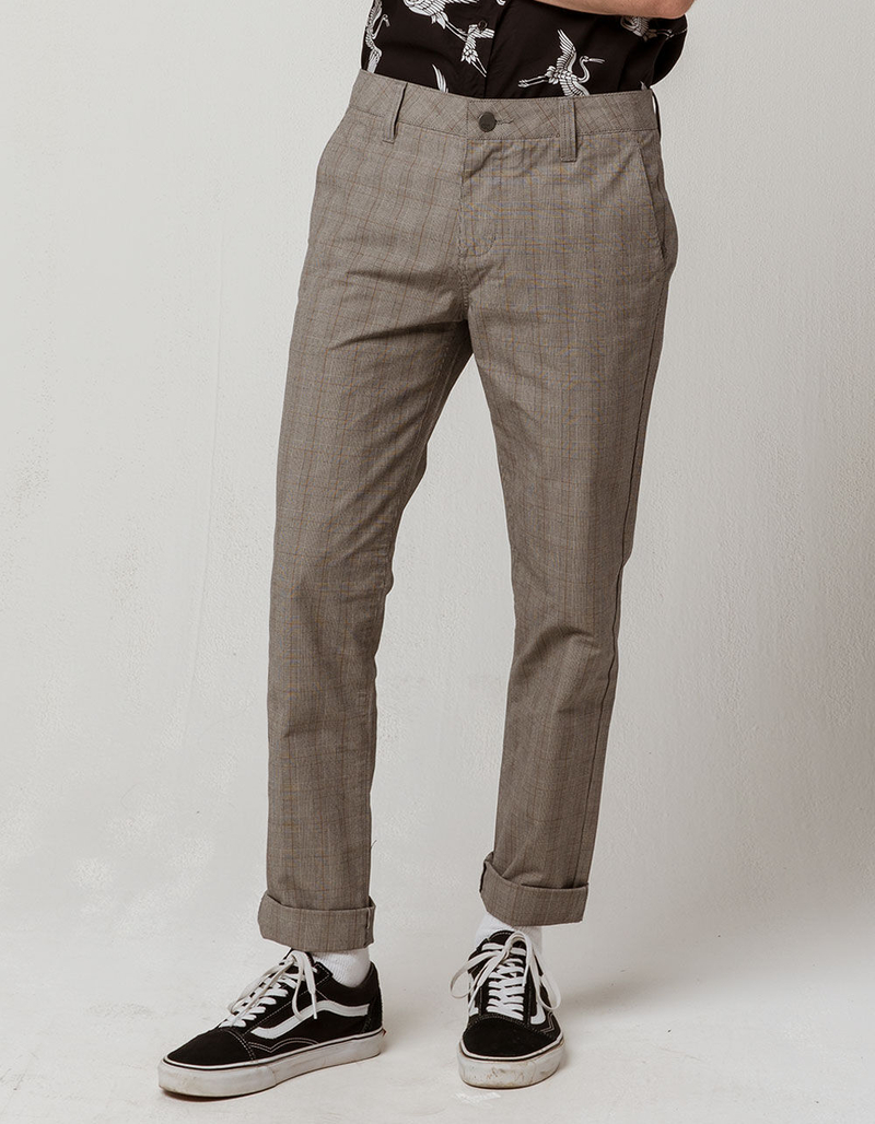 RSQ London Rigid Plaid Skinny Mens Chino Pants image number 2