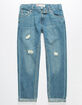 LEVI'S 502 Regular Taper Light Wash Boys Ripped Jeans image number 1