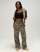 FULL TILT Camo Womens Wide Leg Sweatpants image number 2