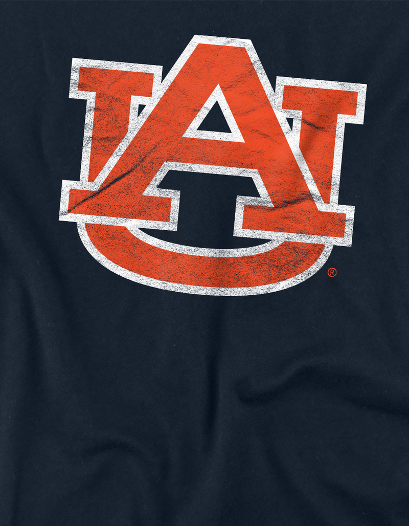 AUBURN UNIVERSITY Official Distressed Primary Logo Boys Tee image number 1