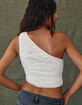 WEST OF MELROSE Lace One Shoulder Womens Top image number 4