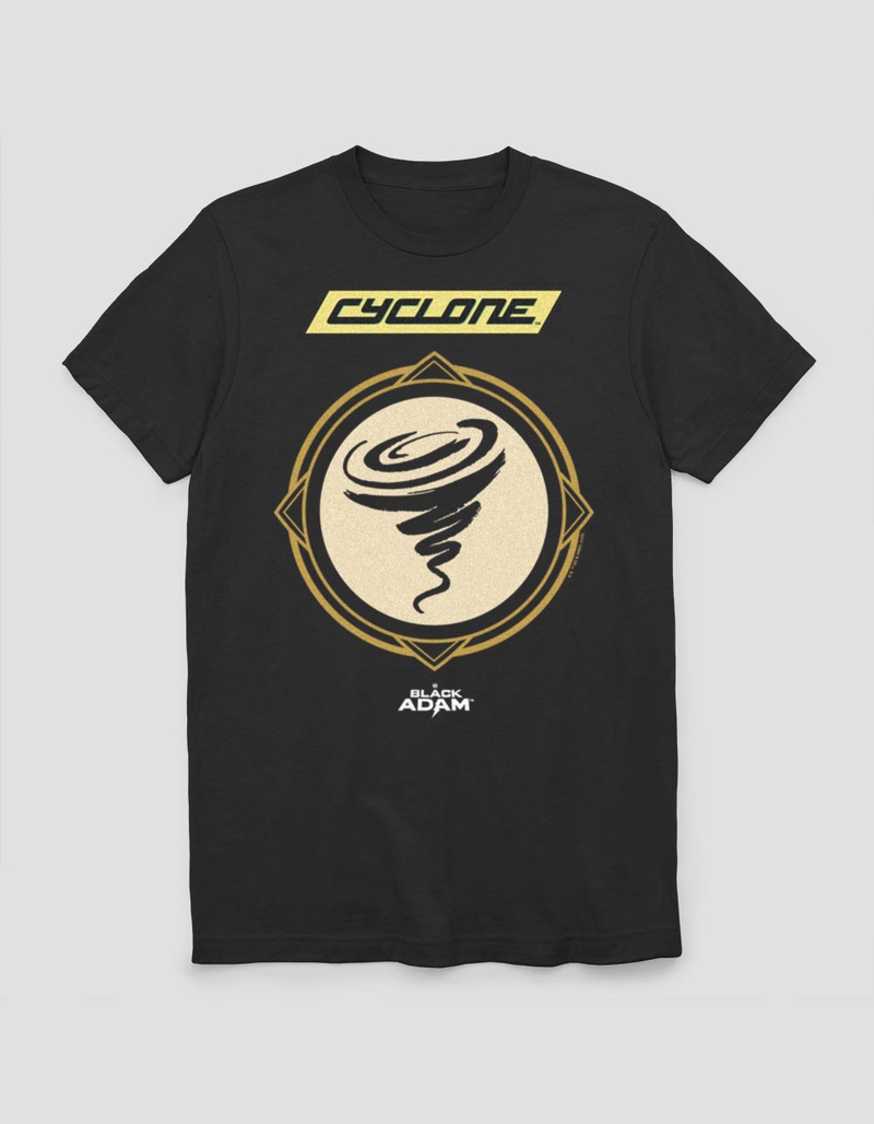 BLACK ADAM Cyclone Symbol Unisex Tee image number 0