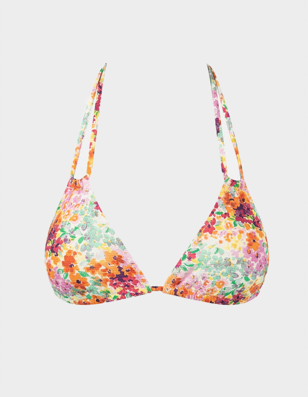 RHYTHM Sierra Floral Double Strap Womens Triangle Bikini Top