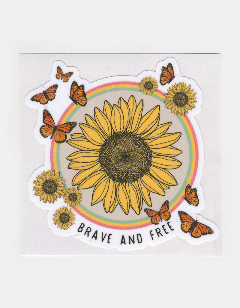 STICKER CABANA Brave And Free Sticker image number 0