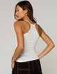 HEART & HIPS Racerback Womens White Cami image number 3