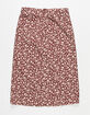 WHITE FAWN Ditsy Girls Rust Midi Skirt image number 2